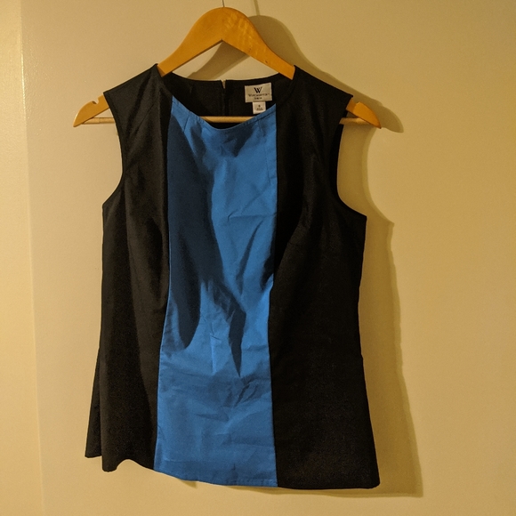 Worthington size Small colorblock blouse - Picture 4 of 8